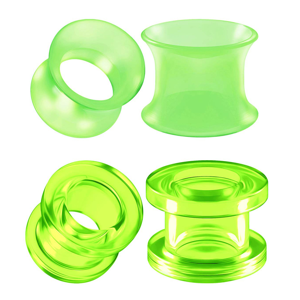 Body Jewelry Ear Plugs - Acrylic Silicone Đôi Bùng Lên Yên