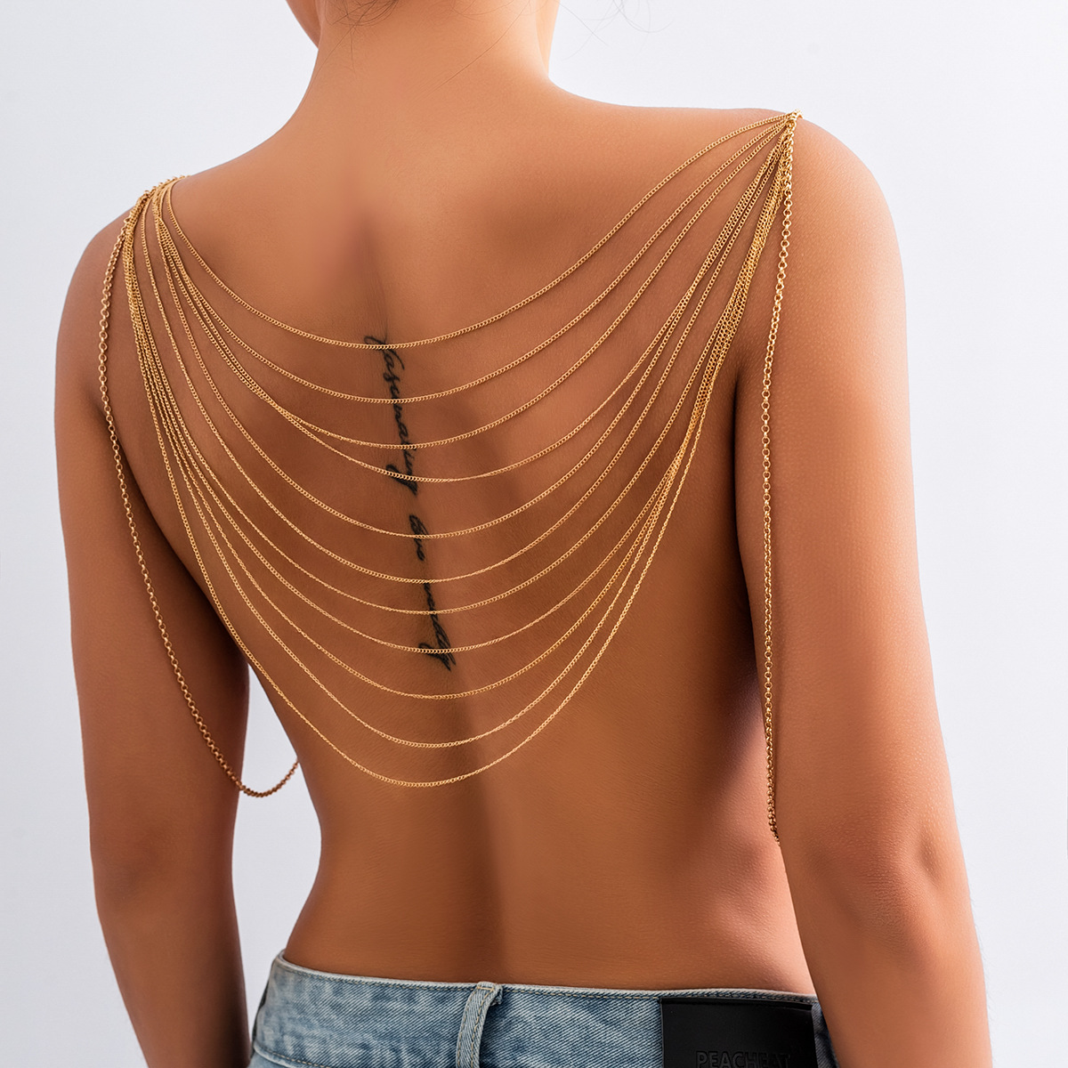 Body Jewelry Helix - Classic Multi layered Tassel Body Chain