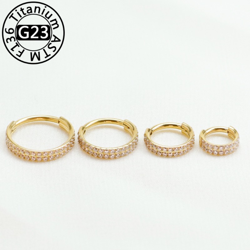 Clicker Ring Seamless - 2/5pcs G23 Titanium Nose Ring Implant
