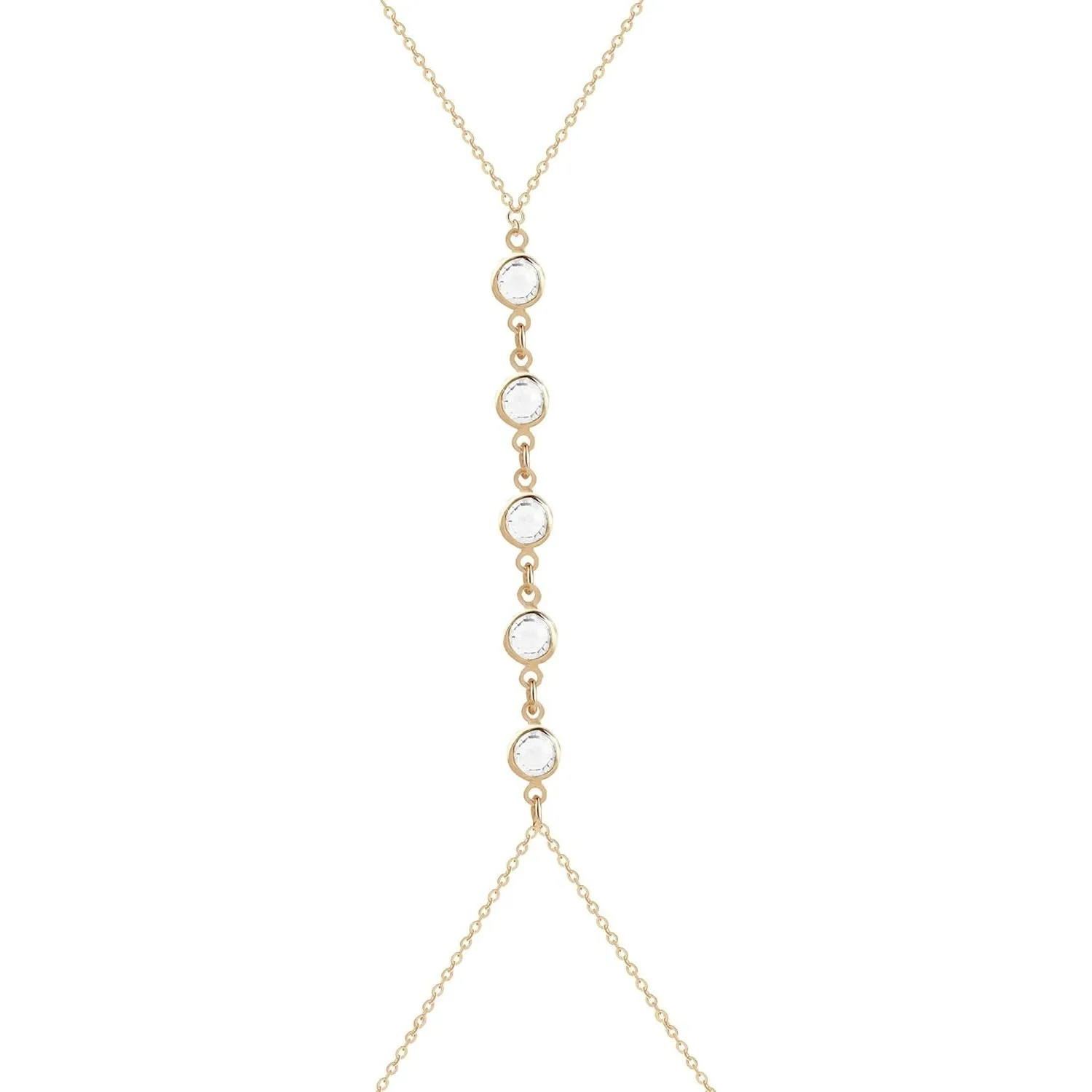 Body Jewelry Usa - Summer Beach Crystal Belly Waist Chain,