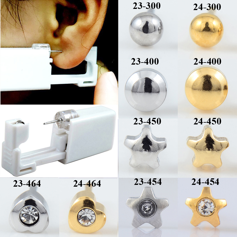 Body Jewelry Ear Plugs - 24 Cái/hộp Thời Trang Không Đau