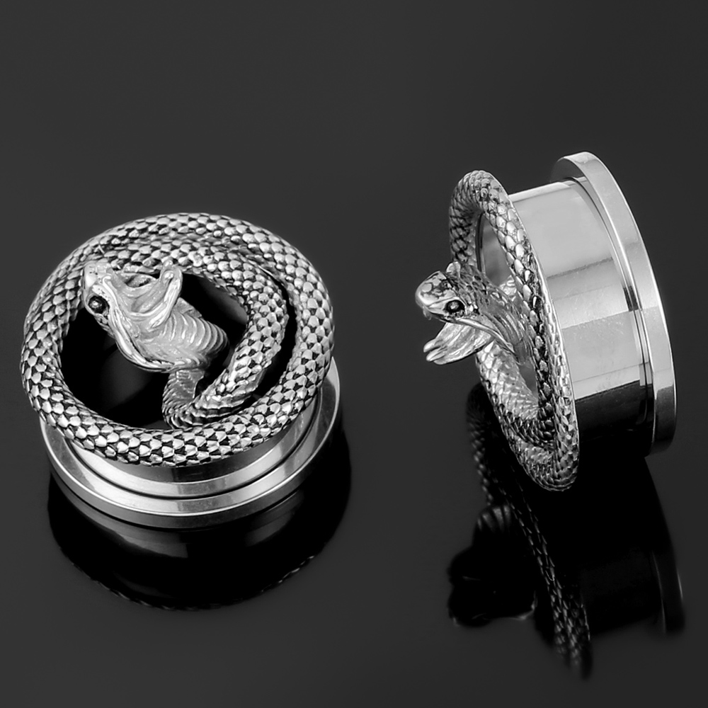 Giga 2Pcs Gothic Snake Ear Plu - đánh giá và giá Body Jewelry Ear Plugs
