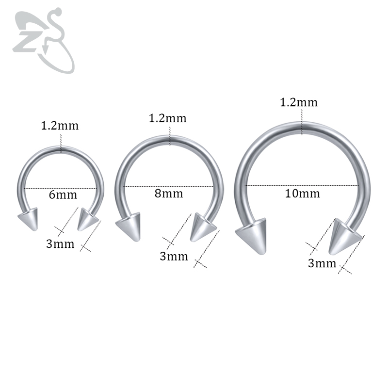 ZS Móng Ngựa 316L Phẫu Thuật T - đánh giá và giá Zs Body Jewelry