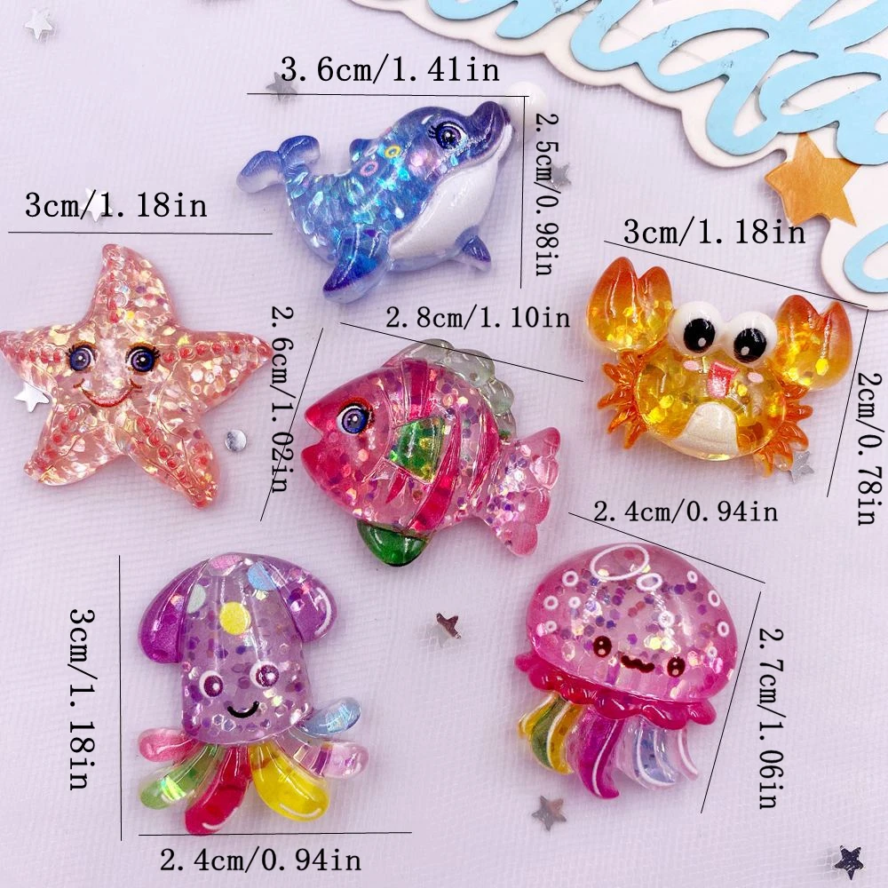 10pcs Glitter Colorful Resin S - đánh giá và giá Star Flat Back