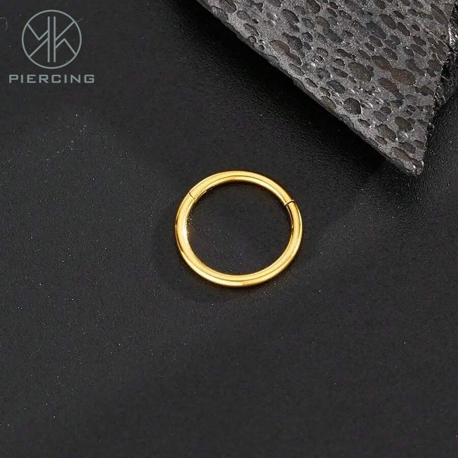 1pc 16G/18G/20G Titanium Golde - đánh giá và giá Clicker Ring Seamless