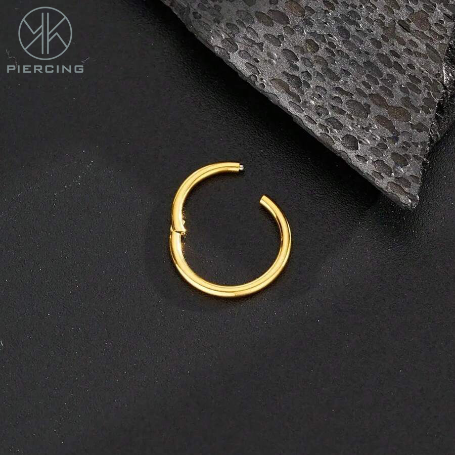 1pc 16G/18G/20G Titanium Golde - đánh giá và giá Clicker Ring Seamless