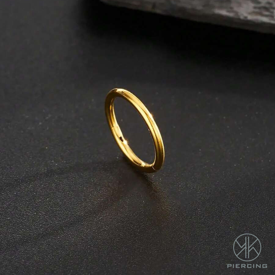 1pc 16G/18G/20G Titanium Golde - đánh giá và giá Clicker Ring Seamless