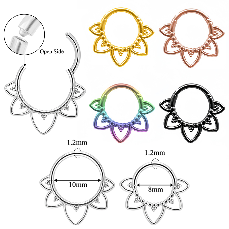 Stainless Steel Nose Ring Flow - đánh giá và giá Clicker Ring Seamless