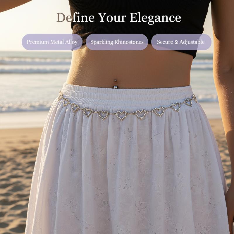Giftable Rhinestone Heart Wais - đánh giá và giá Body Jewelry Dress