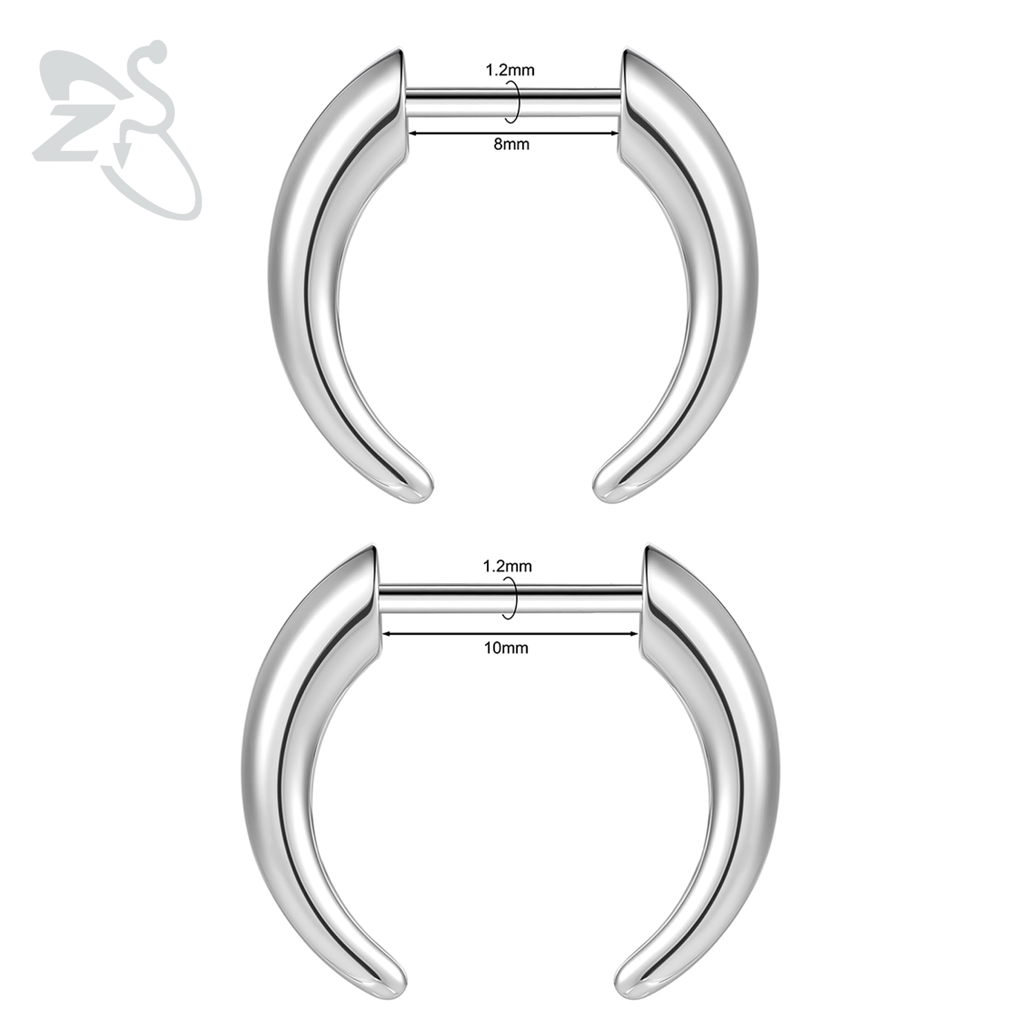 ZS 1 Piece 16G Threadless Stai - đánh giá và giá Zs Body Jewelry