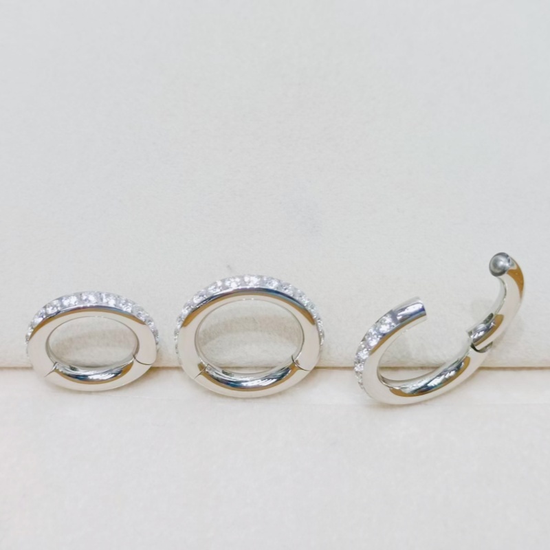10PCS  3mm 4mm 5mm Guages  Sur - đánh giá và giá Clicker Ring Seamless