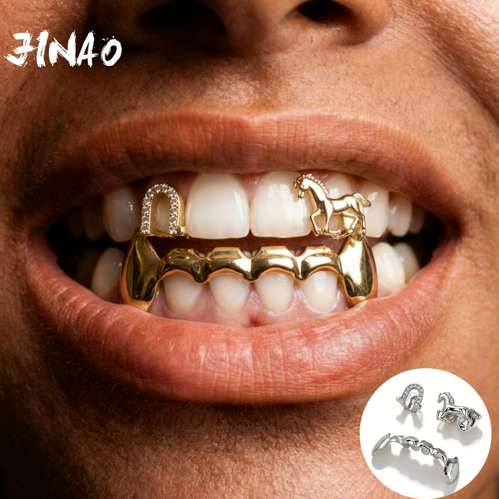JINAO Hip Hop 3pcs Teeth set i - đánh giá và giá Body Jewelry Lot