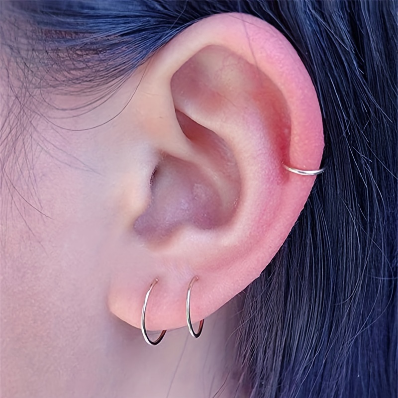 2pcs Seamless Stainless Steel  - đánh giá và giá Clicker Ring Seamless