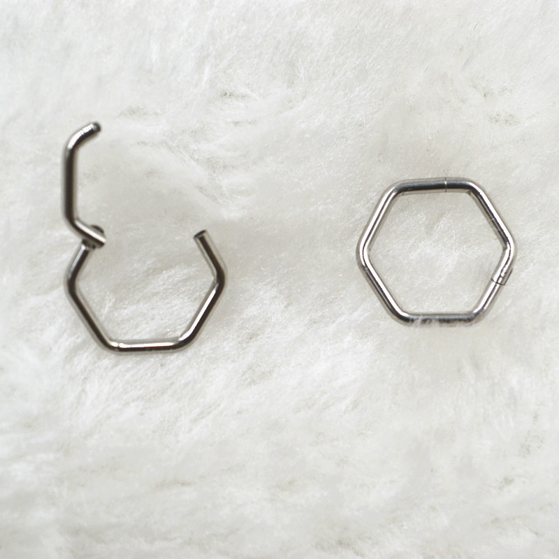50pcs/Lot 316L Surgical Steel  - đánh giá và giá Clicker Ring Seamless