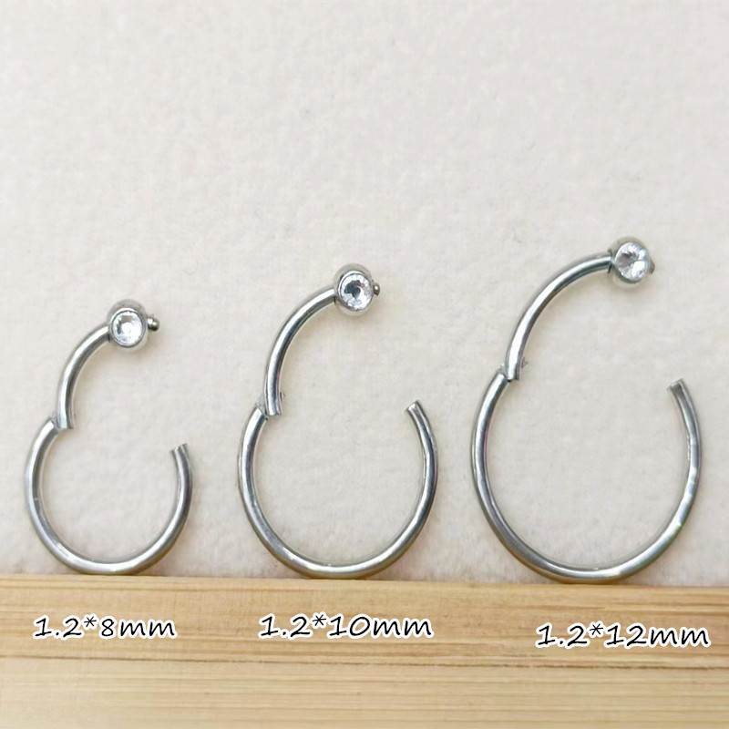 50pcs/lot 316 Surgical Steel G - đánh giá và giá Clicker Ring Seamless