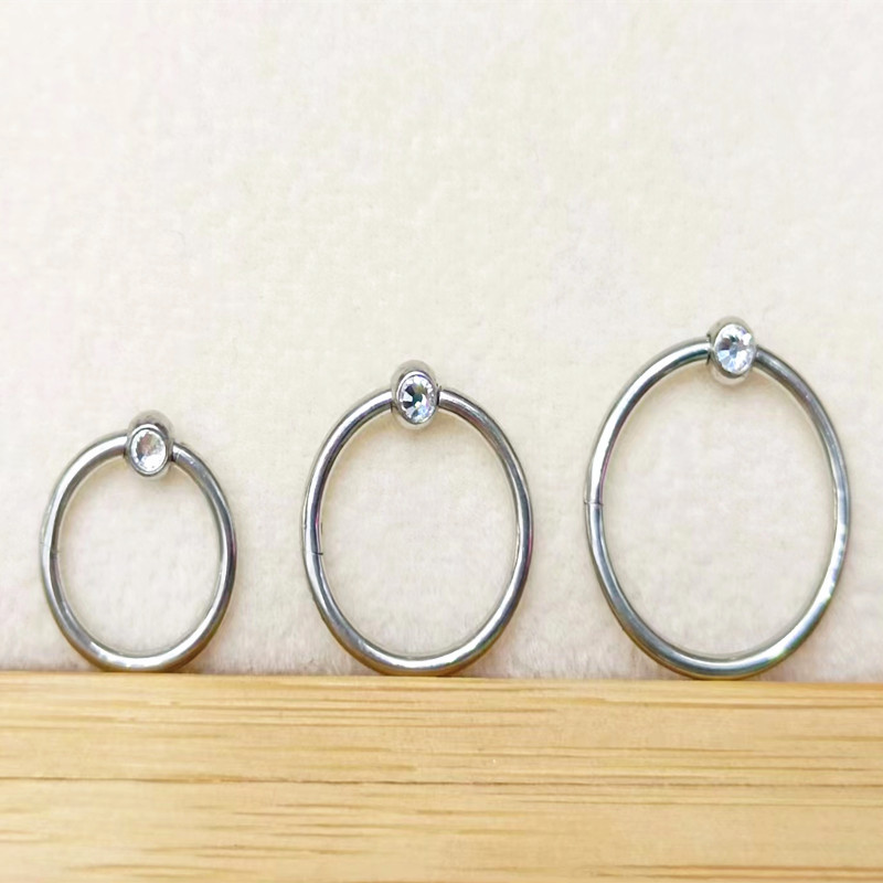 50pcs/lot 316 Surgical Steel G - đánh giá và giá Clicker Ring Seamless