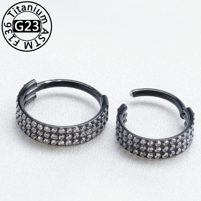 2/5pcs G23 Titanium Nose Ring  - đánh giá và giá Clicker Ring Seamless