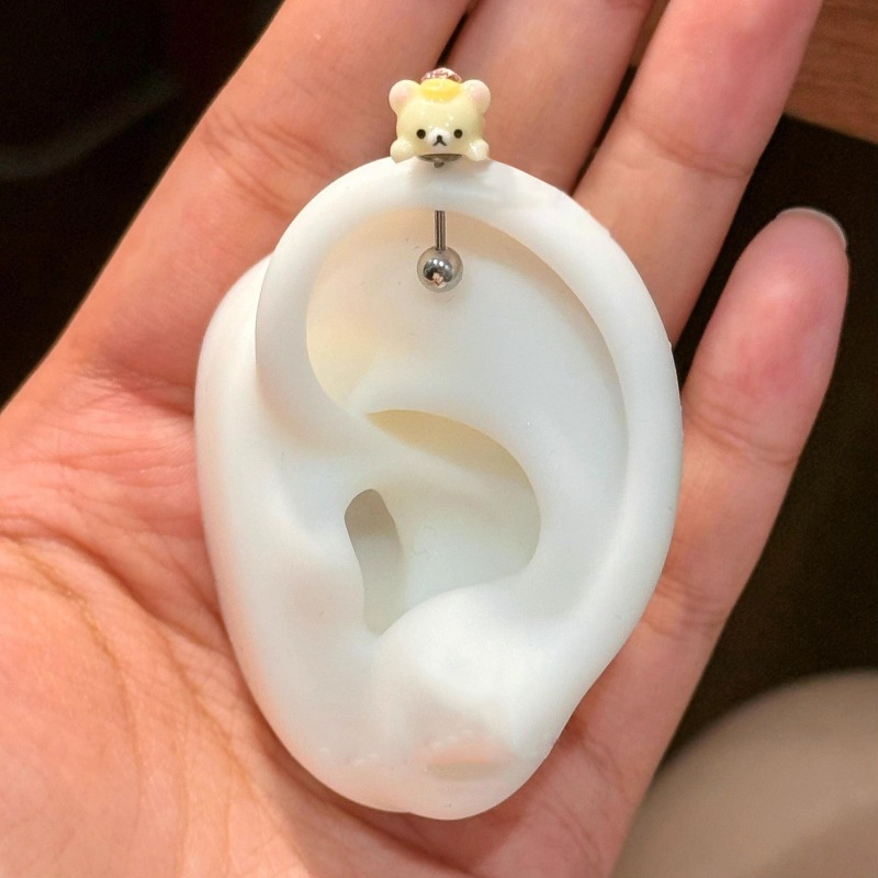 Kawaii Rilakkuma Stud Earrings - đánh giá và giá Body Jewelry Lot