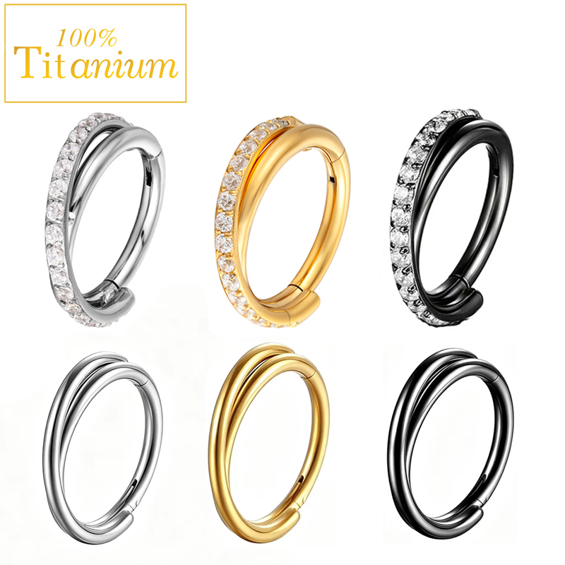 Implant Grade G23 Titanium Ear - đánh giá và giá Clicker Ring Seamless