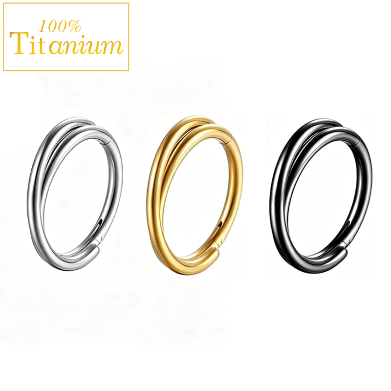 Implant Grade G23 Titanium Ear - đánh giá và giá Clicker Ring Seamless