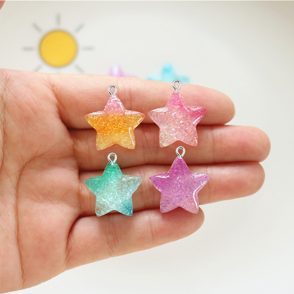 10PCS Gradient Star Series Fla - đánh giá và giá Star Flat Back