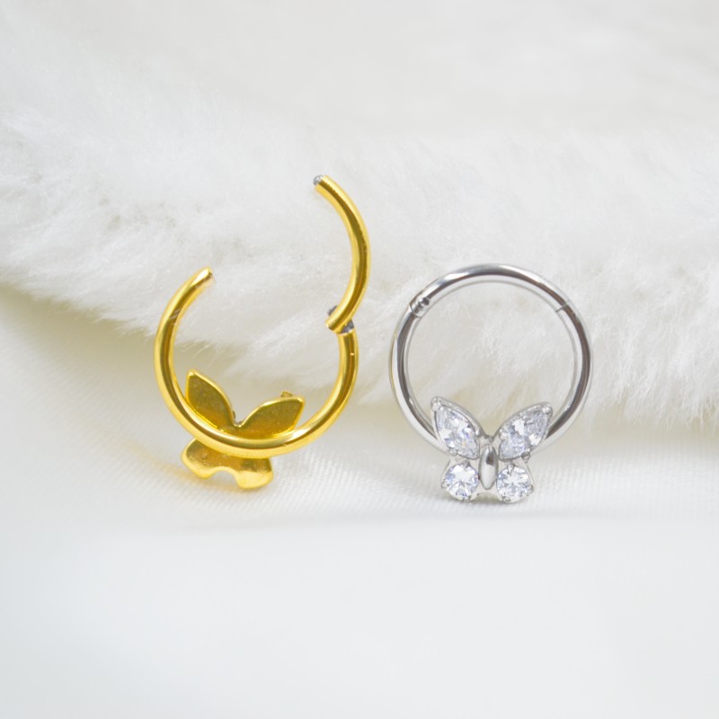 20pc/Lot 316L Surgical Steel S - đánh giá và giá Clicker Ring Seamless