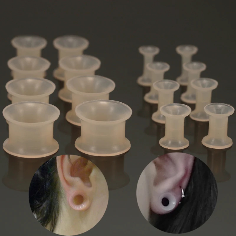 2Pcs Flesh Color Flexible Sili - đánh giá và giá Body Jewelry Ear Plugs
