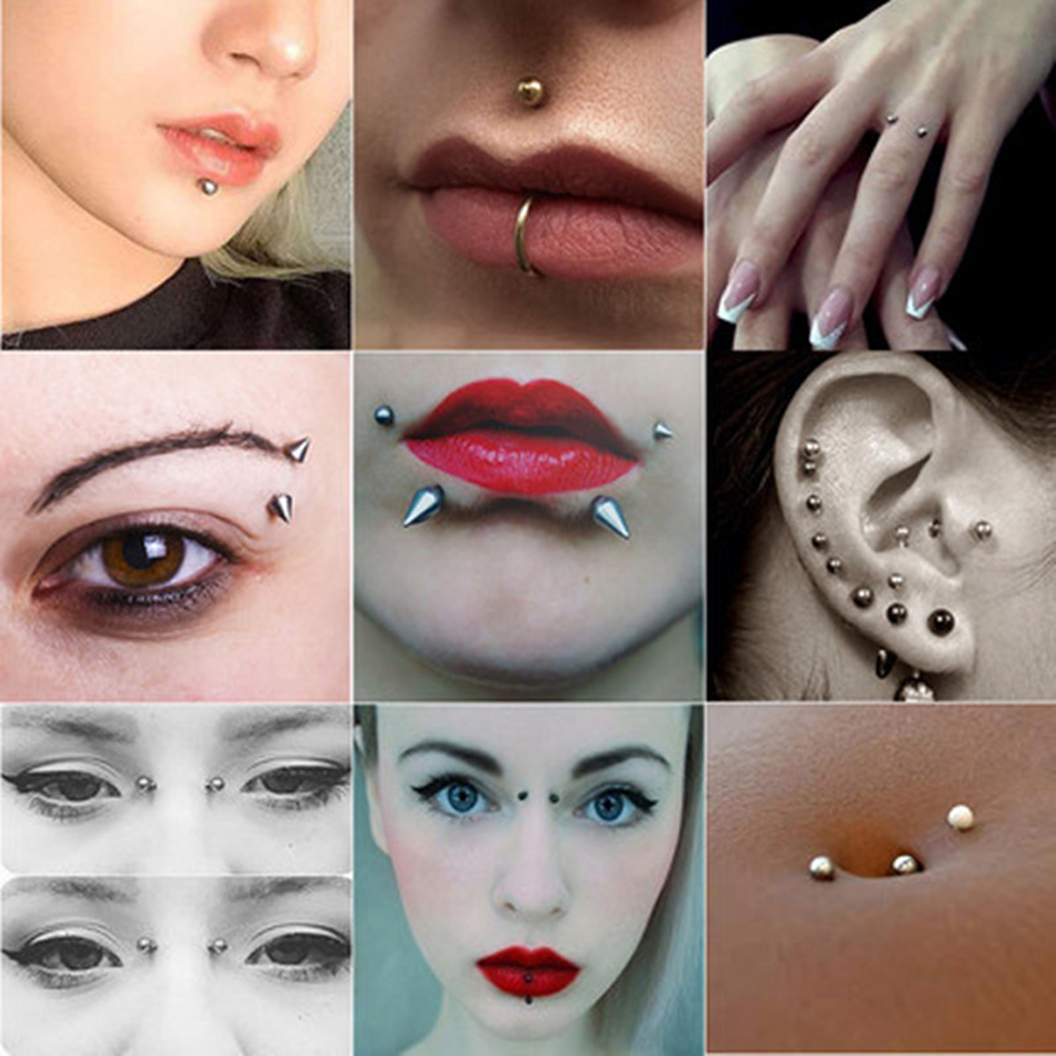 100 Cái/lốc Thép Bông Tai Barb - đánh giá và giá Body Jewelry Nipple Rings