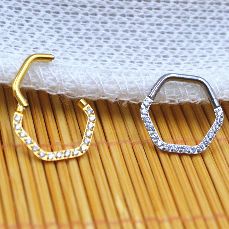 10pcs/Lot  316L Surgical Steel - đánh giá và giá Clicker Ring Seamless