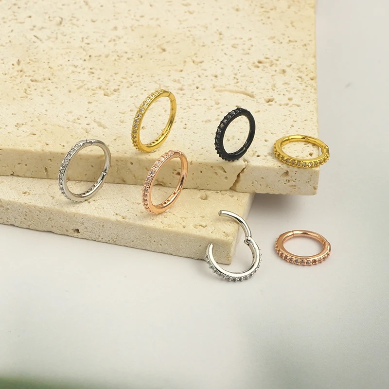 New Stainless Steel Nose Ring  - đánh giá và giá Clicker Ring Seamless
