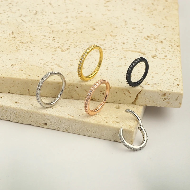 New Stainless Steel Nose Ring  - đánh giá và giá Clicker Ring Seamless