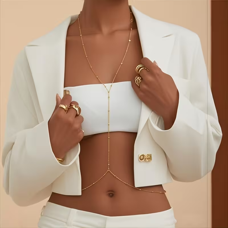 Fashion Simple Bead Chain Bohe - đánh giá và giá Body Jewelry Helix
