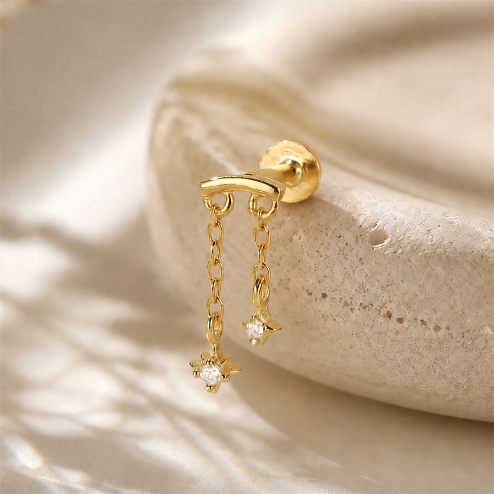 AIDE 925 Sterling Silver Octag - đánh giá và giá Star Flat Back