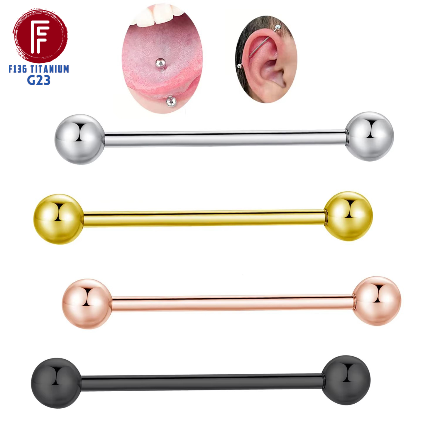 ASTM F136 Titanium Piercing Ba - đánh giá và giá Body Jewelry Nipple Rings