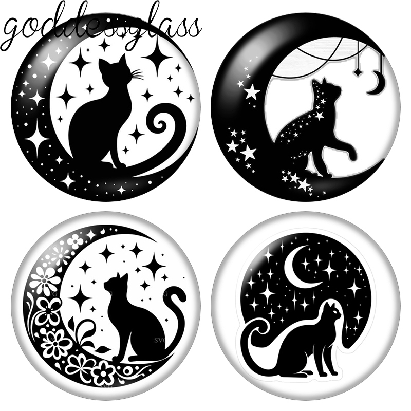 Moon&Star Black Cat Cute Drawi - đánh giá và giá Star Flat Back