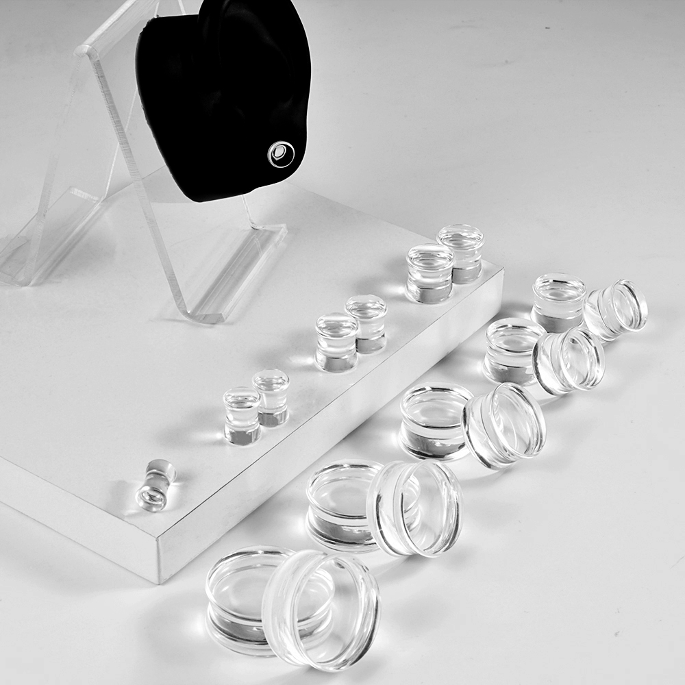 1PAIR Acrylic Transparent Colo - đánh giá và giá Body Jewelry Ear Plugs