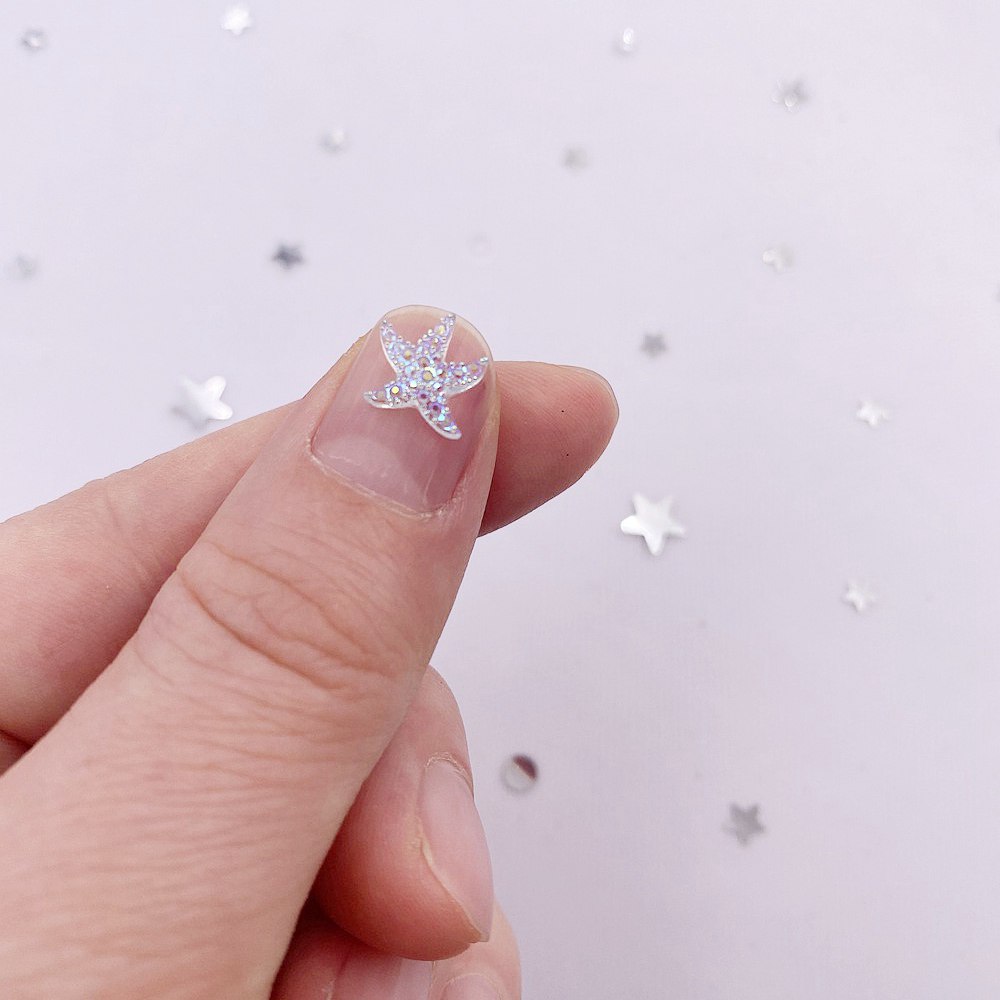 10Mm Mini Sáng Bóng Sao Móng T - đánh giá và giá Star Flat Back