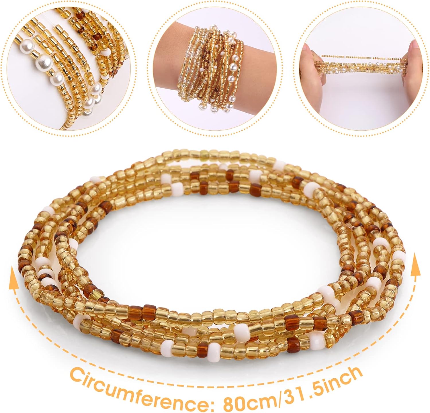 Waist Beads for Women Belly Be - đánh giá và giá Body Jewelry Usa