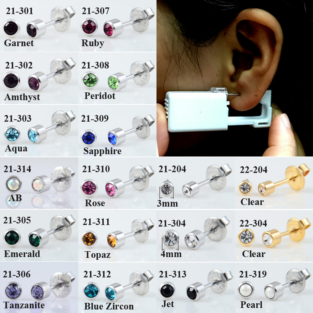 24 Cái/hộp Thời Trang Không Đa - đánh giá và giá Body Jewelry Ear Plugs