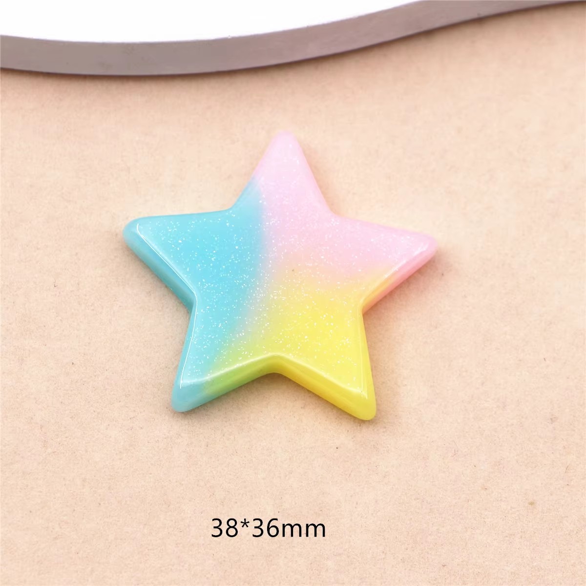 10 cái Kawaii Resin Màu Hồng + - đánh giá và giá Star Flat Back