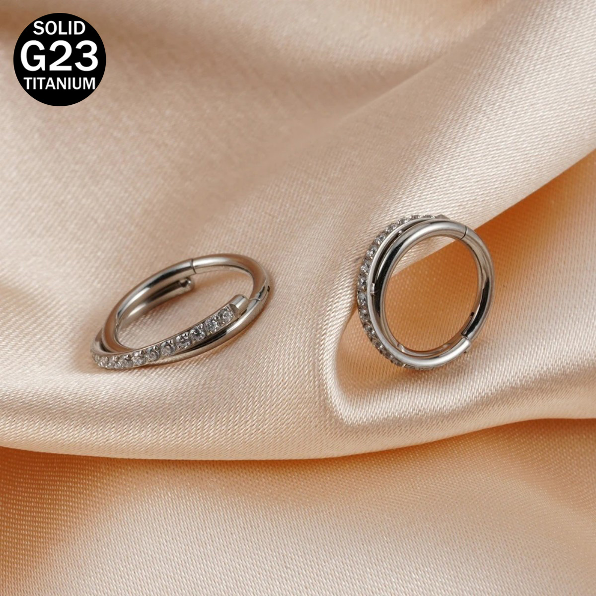 16G Implant Grade Titanium Hin - đánh giá và giá Clicker Ring Seamless