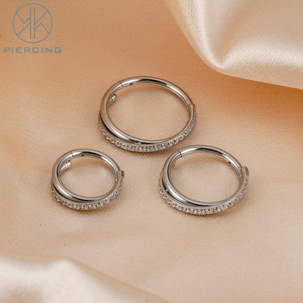 16G Implant Grade Titanium Hin - đánh giá và giá Clicker Ring Seamless