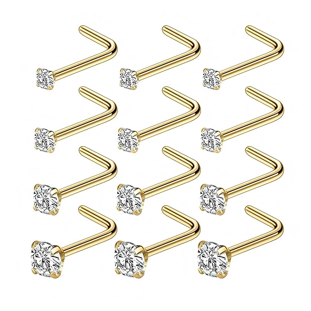 12-Piece Full Set 316L Hypoall - đánh giá và giá Body Jewelry Lot