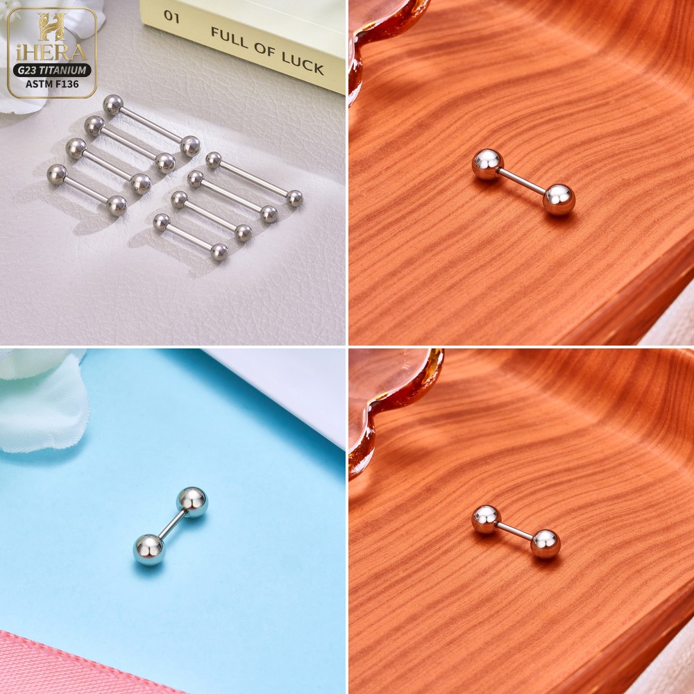 14G 16G G23 Titanium Straight  - đánh giá và giá Body Jewelry Nipple Rings