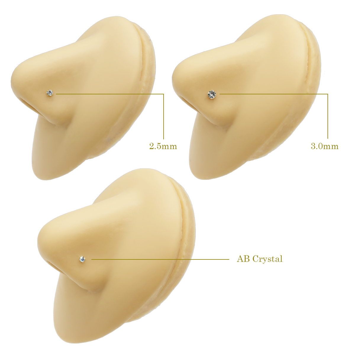100 Cái/lốc Bạc 925 Pha Lê Sán - đánh giá và giá Body Jewelry Lot