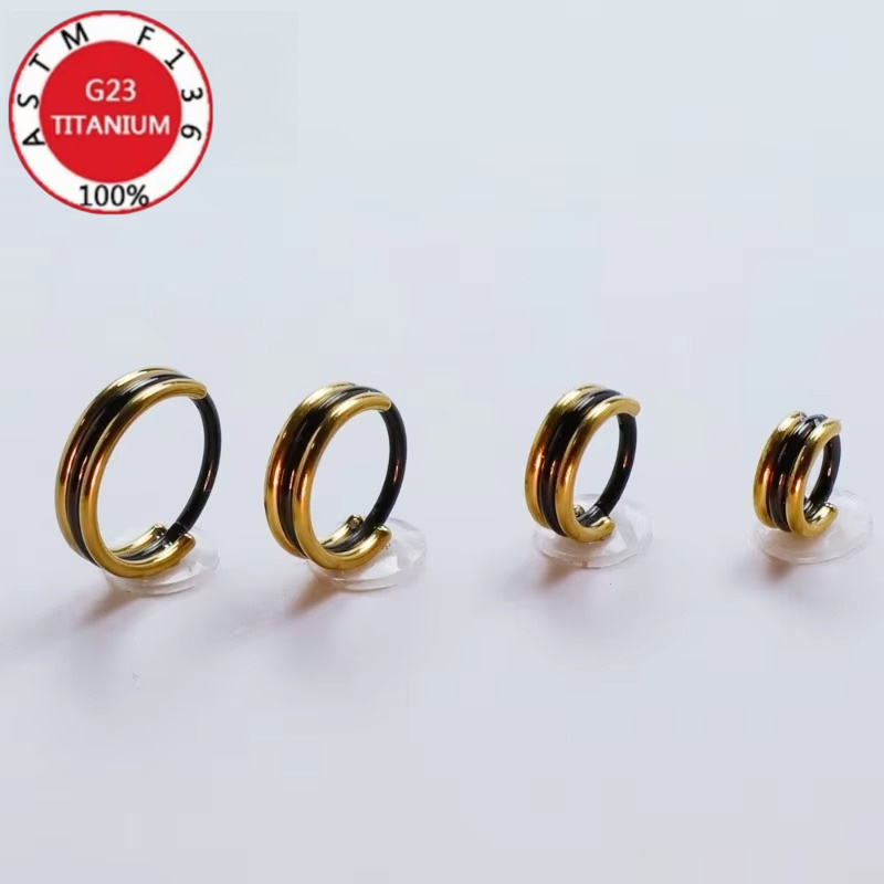 2/5pcs 16G G23 Titanium Two To - đánh giá và giá Clicker Ring Seamless