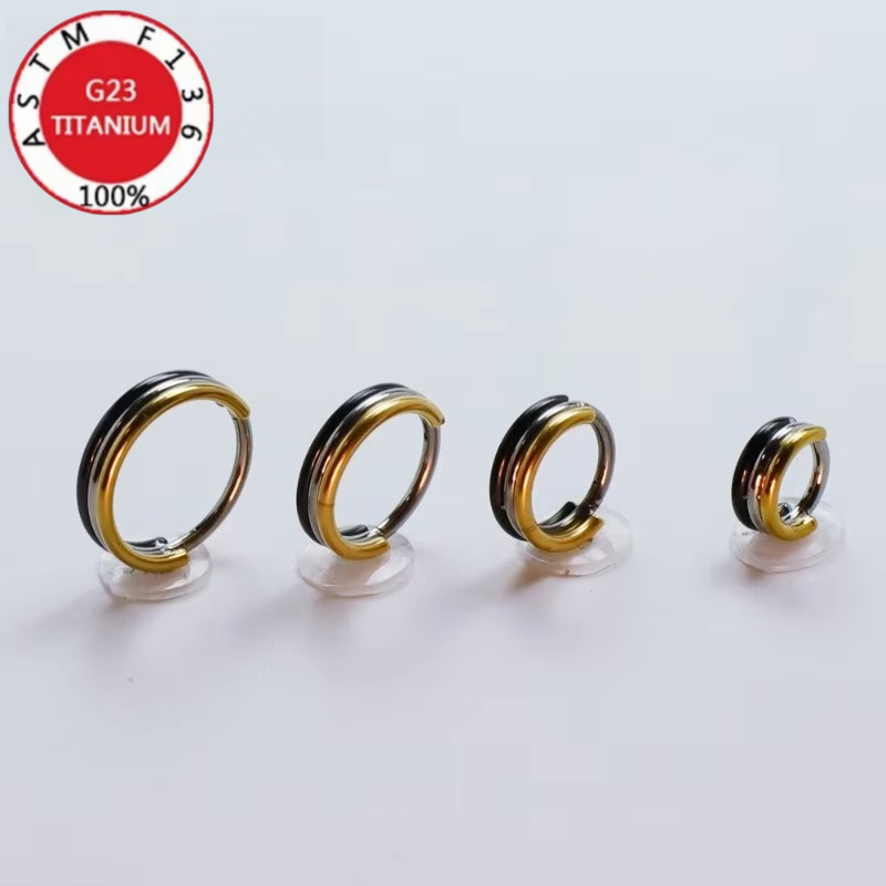 2/5pcs 16G G23 Titanium Two To - đánh giá và giá Clicker Ring Seamless